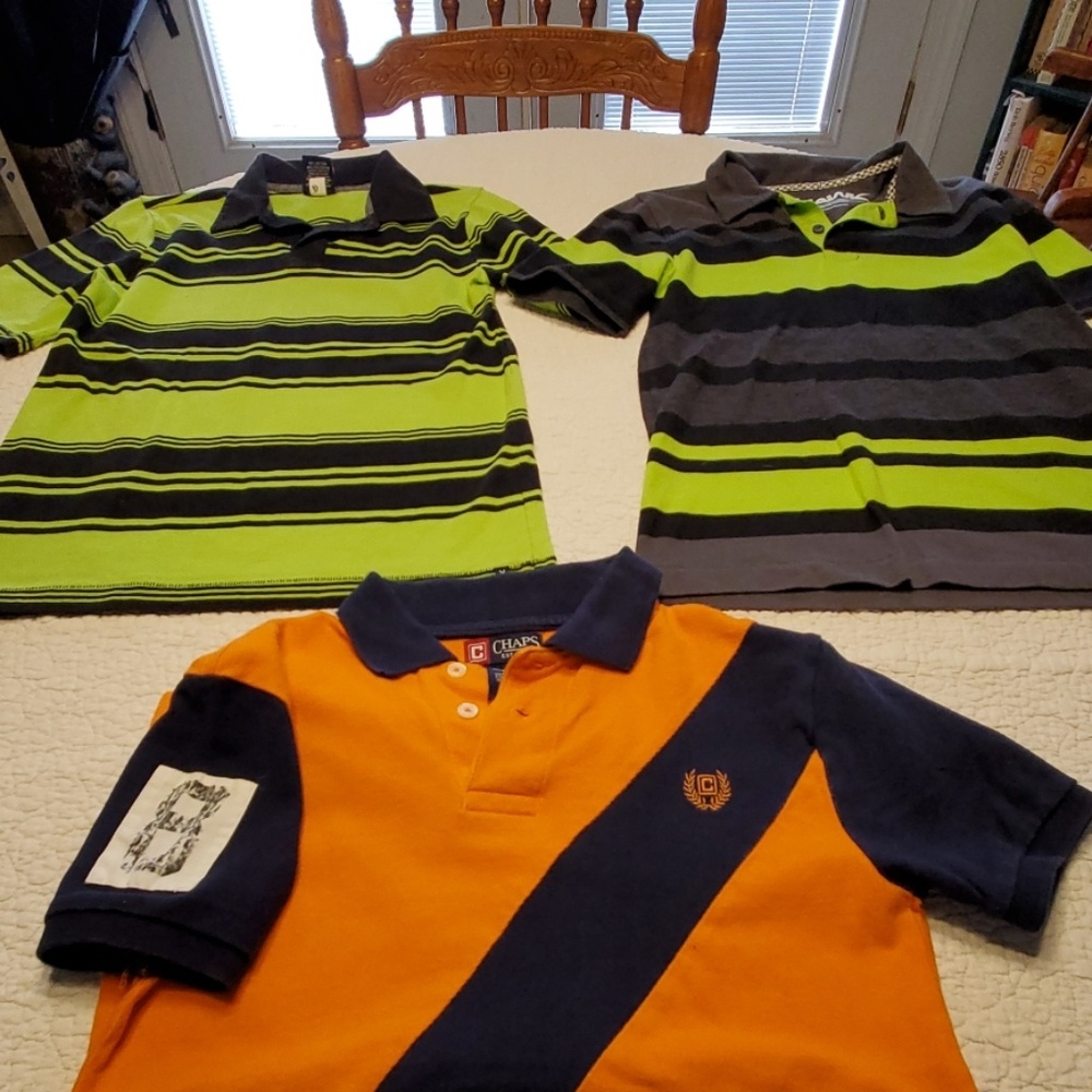 bundle of 3 boys polo style shirts